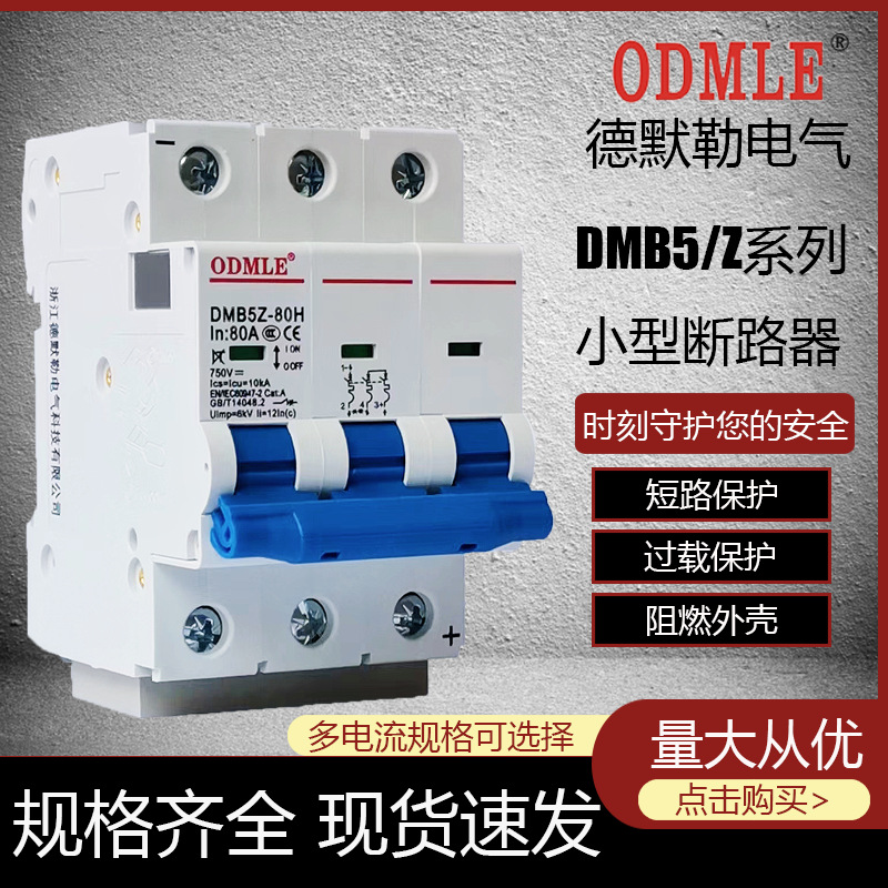 DMB5Z-80L/H 直流微型小型斷路器光伏 專用生產廠家1-80A DC系列